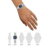 Silhouette Crystal Eco-Drive Stainless Steel Bracelet Watch EW2540-83L