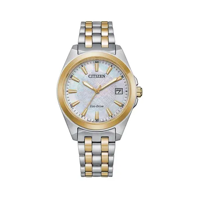 Corso Two-Tone Stainless Steel & Link Bracelet Analog Watch EO1224-54D