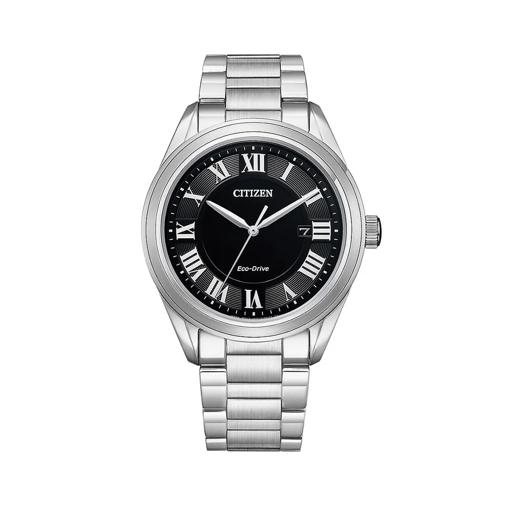 Fiore Stainless Steel Eco-Drive Bracelet Watch AW1690-51E