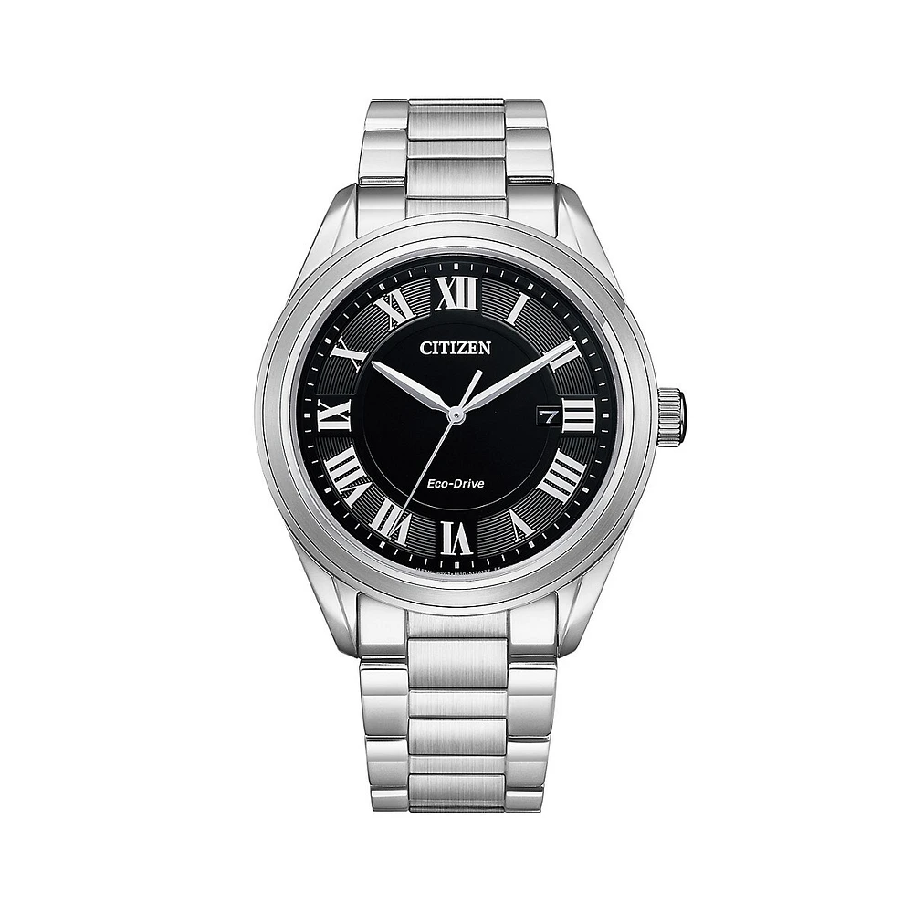 Montre-bracelet Eco-Drive en acier inoxydable Fiore, AW1690-51E