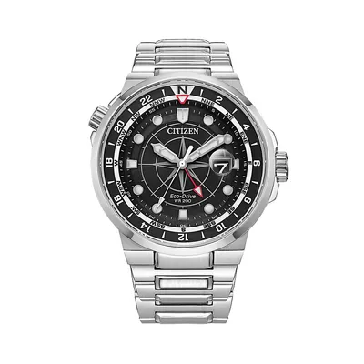 Endeavor Stainless Steel Eco-Drive Bracelet Watch BJ7140-53E