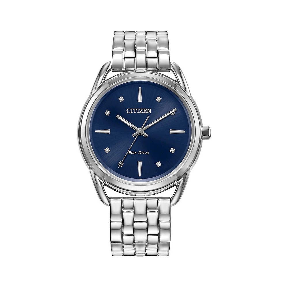 Montre-bracelet en acier inoxydable Eco-Drive Classic FE7090-55L