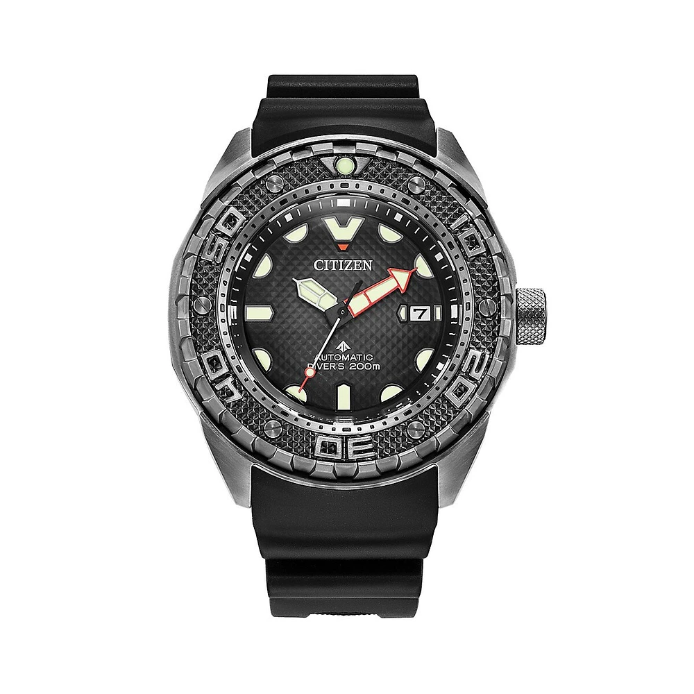 Promaster Dive Automatic Diver 200M Super Titanium & Polyurethane Strap Watch NB6005-05L