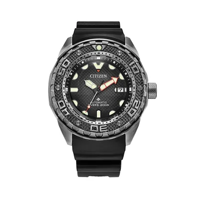 Montre avec bracelet en super titane et polyuréthanne 200 M Automatic Diver Promaster Dive, NB6005-05L