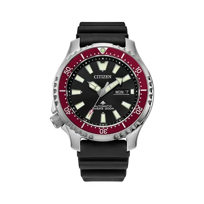 Promaster Dive Stainless Steel Case & PU Strap Automatic Watch NY0156-04E​