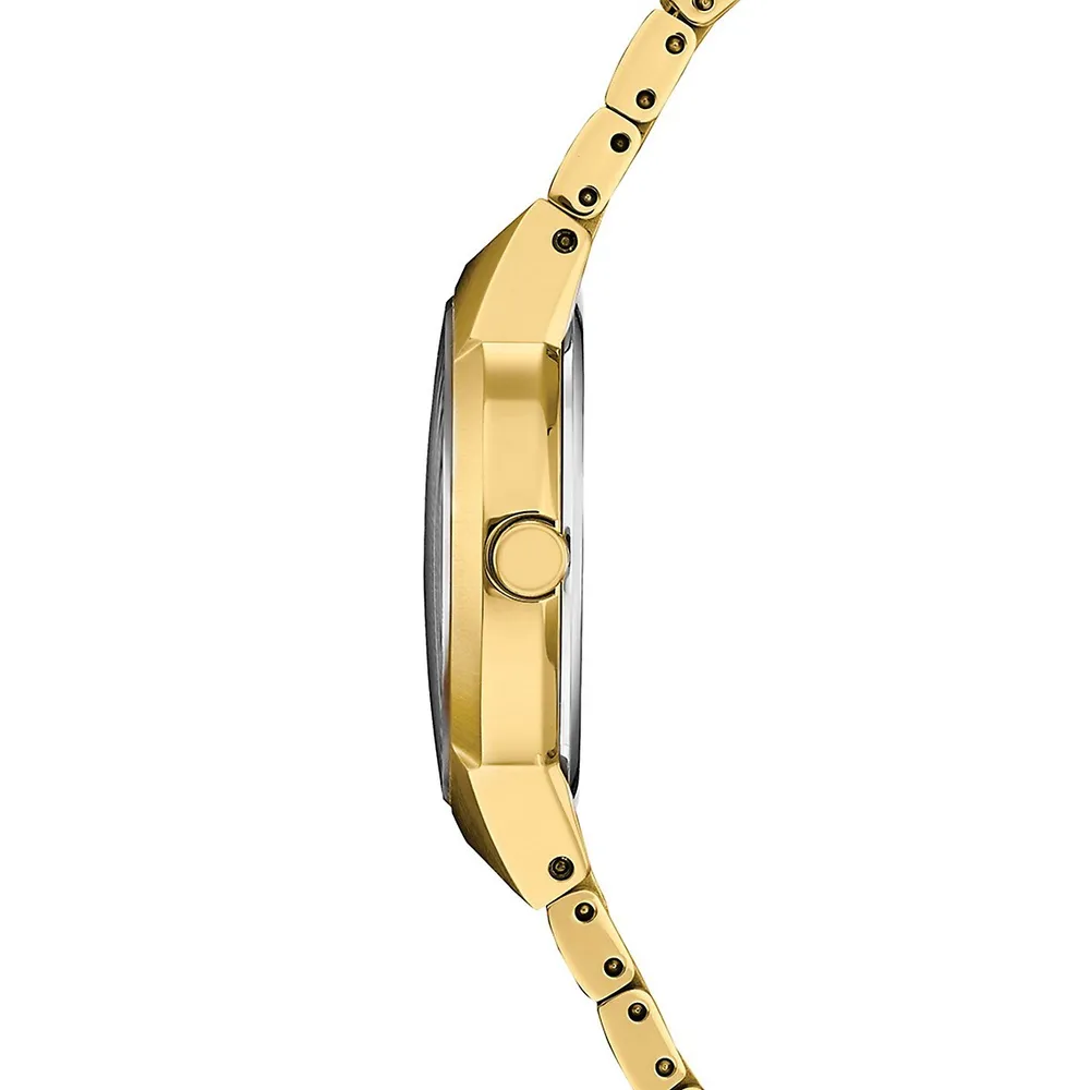Montre-bracelet en acier inoxydable doré Axiom EW2672-58E