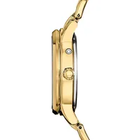 Calendrier Goldtone Stainless Steel & 0.09 CT. T.W. Diamond Bracelet Watch FD0002-57D
