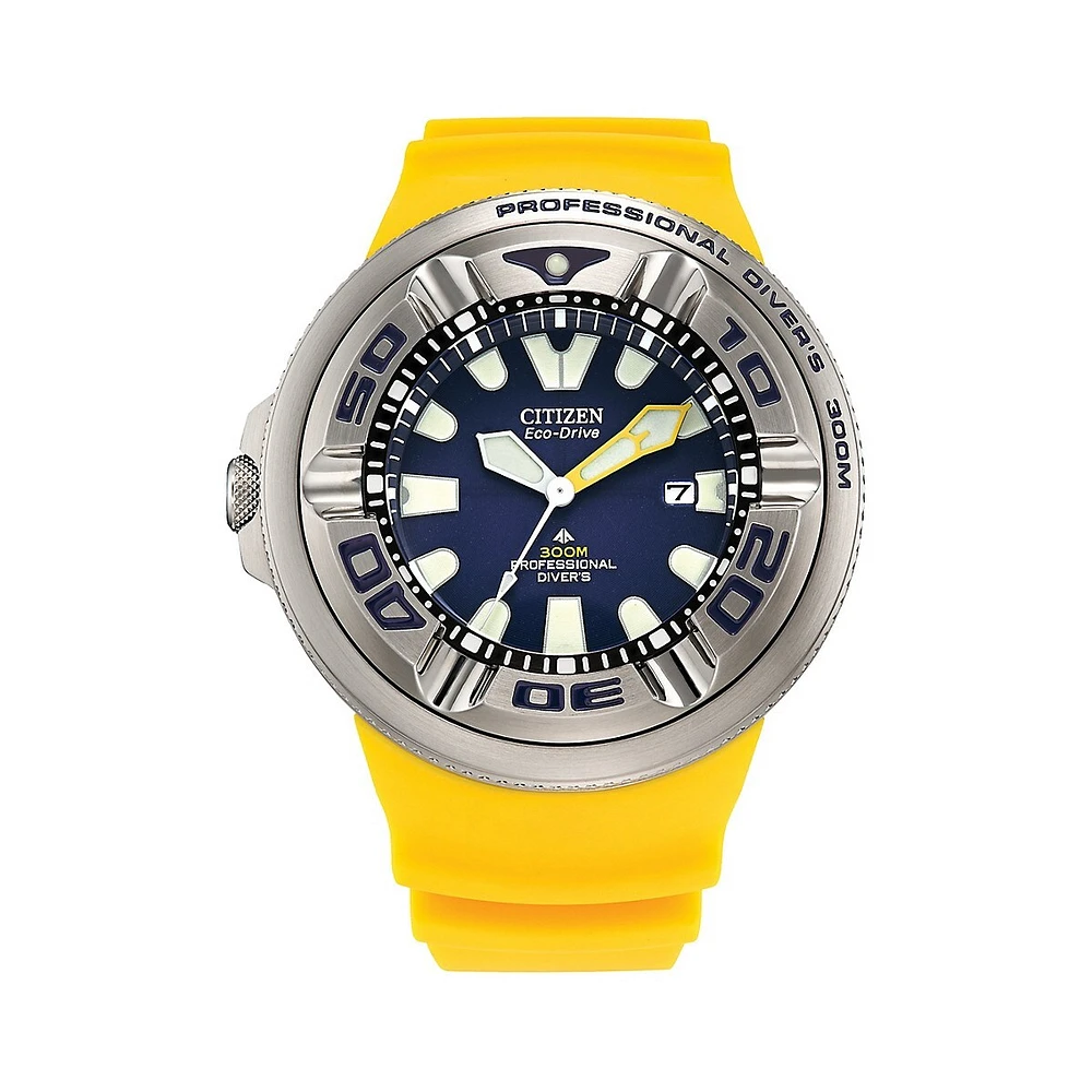 Promaster Dive Ecozilla Stainless Steel Case & Polyurethane Strap Eco-Drive Watch BJ8058-06L