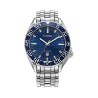 Carson Stainless Steel Eco-Drive Bracelet Watch AW1770-53L