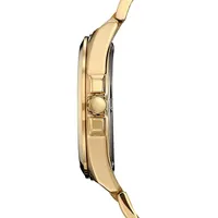 Montre-bracelet en acier inoxydable doré à technologie Eco-Drive Peyten BM7532-54P