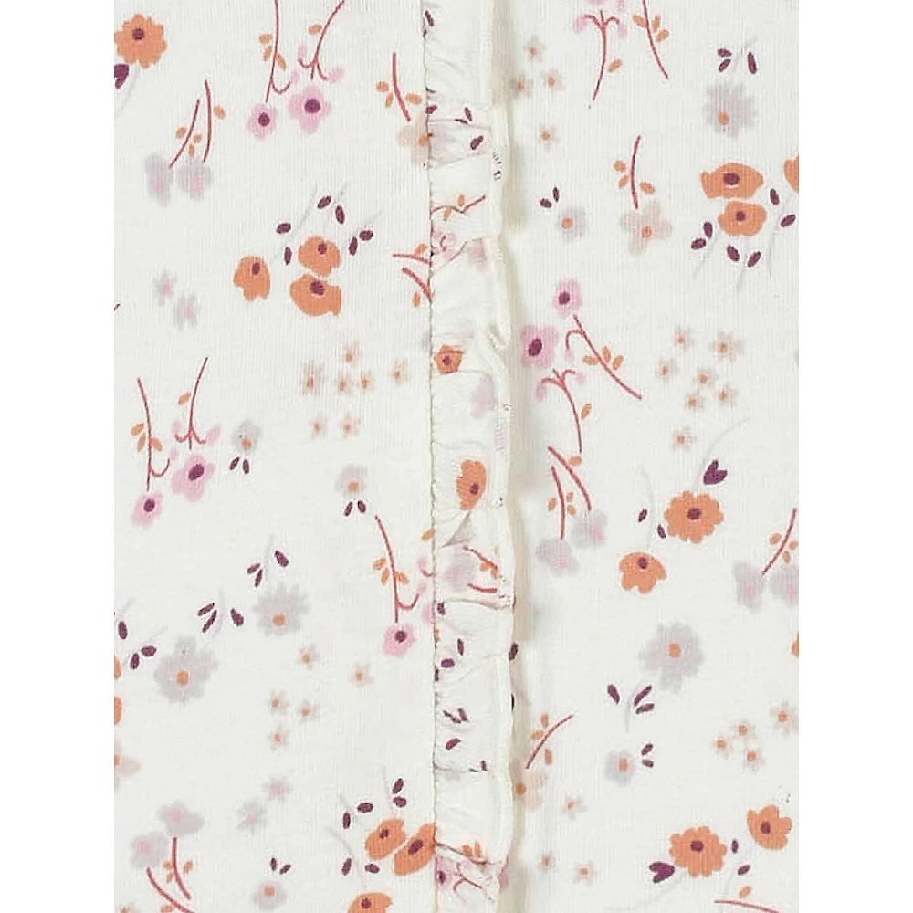 Baby Girl's Floral Sleep 'N Play Footie