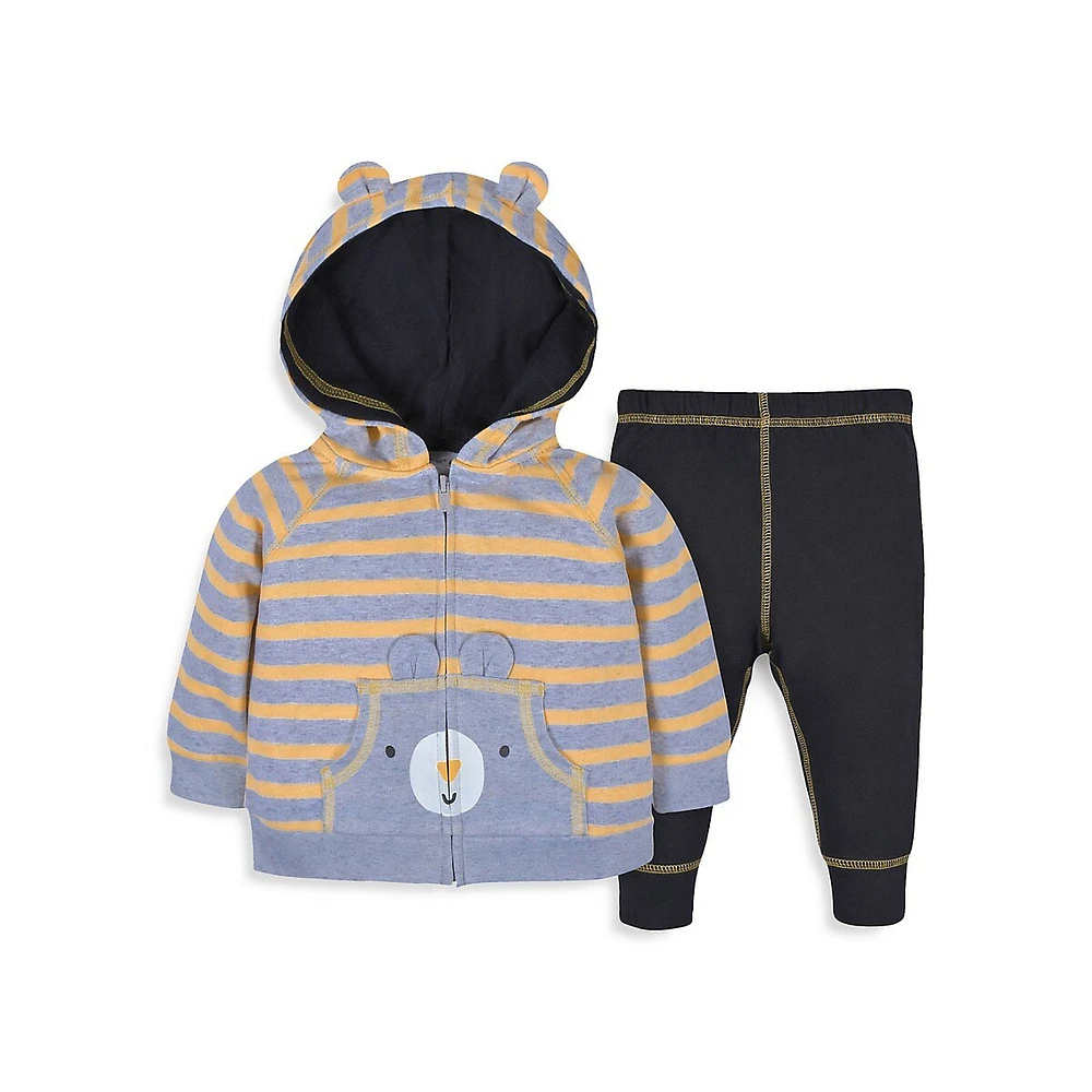 Baby's 2-Piece Bear Hoodie and Joggers Set