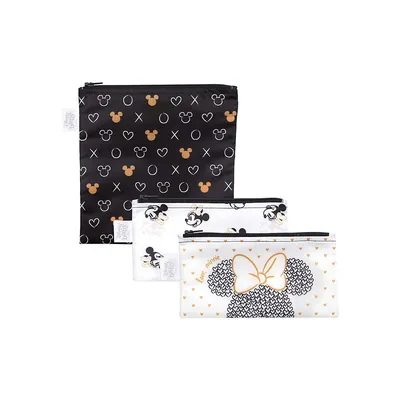 Disney Baby Love, Minnie 3-Pack Reusable Snack Bags