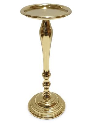 Elegance Goldplated Pillar Candle Holder