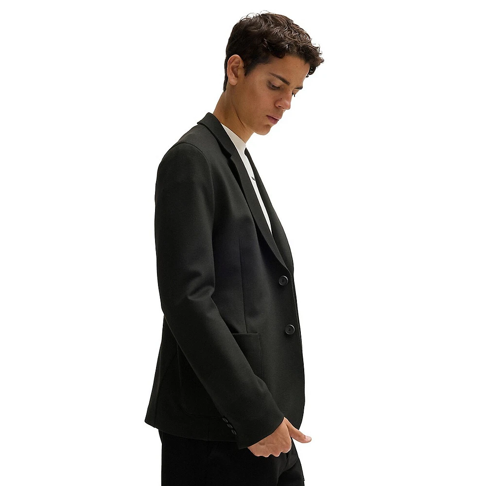 Slim-Fit Performance-Stretch Jersey Blazer