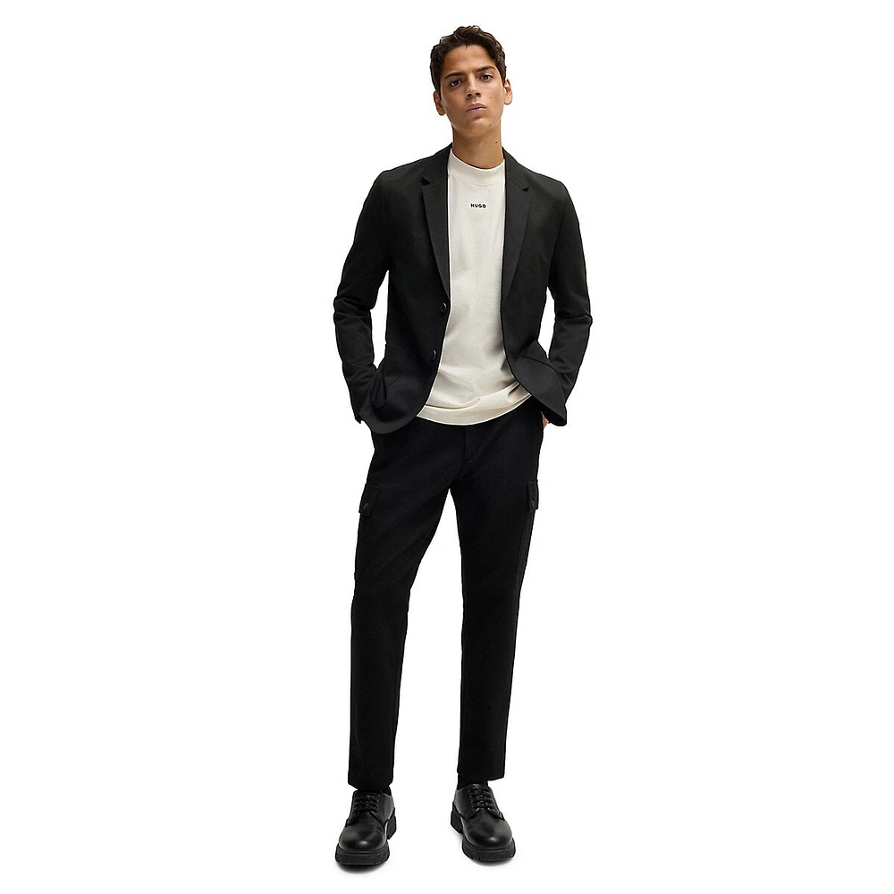 Slim-Fit Performance-Stretch Jersey Blazer