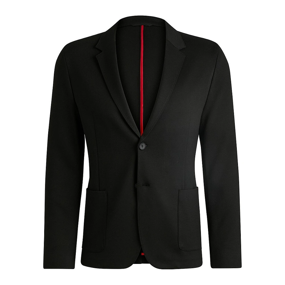 Slim-Fit Performance-Stretch Jersey Blazer