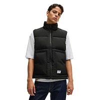 Blue Logo Label Canvas Vest