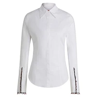 Hugo x Les Benjamins Slim-Fit Bead-Trim Blouse