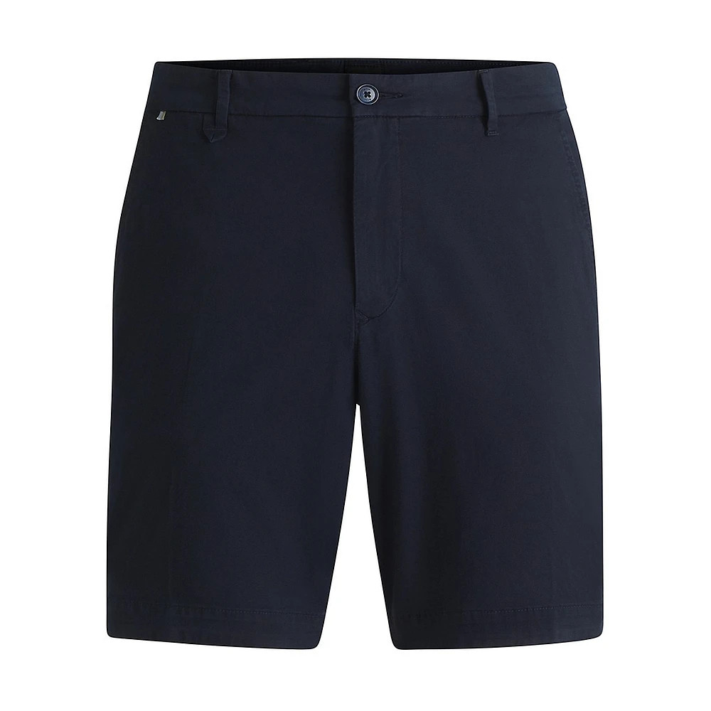 Slim-Fit Stretch-Cotton Twill Shorts