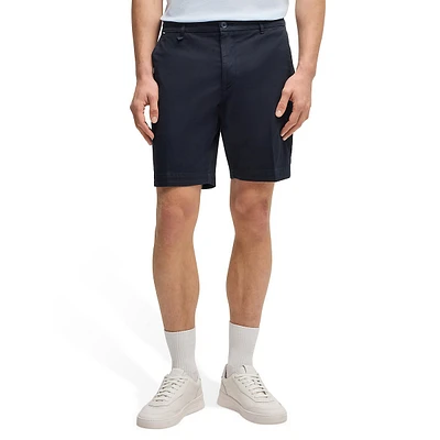 Slim-Fit Stretch-Cotton Twill Shorts