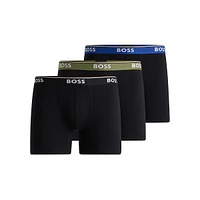 3-Pack Stretch-Cotton Logo Boxer Briefs