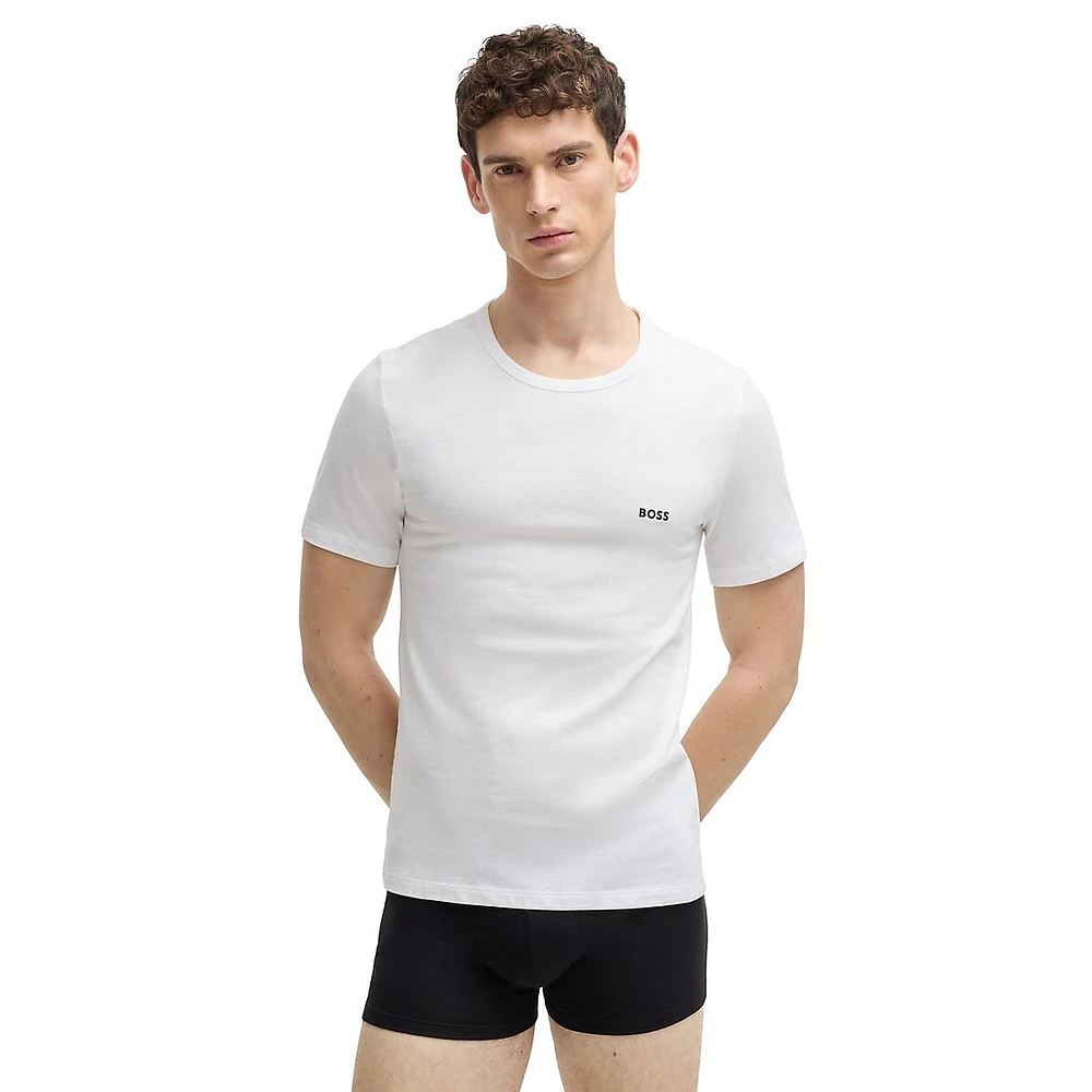 3-Pack Cotton Logo Lounge T-Shirts