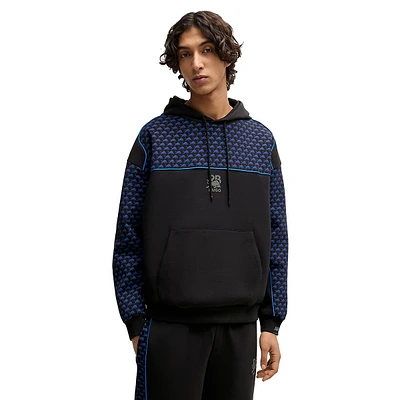 HUGO x RB Oversized Reflective-Piping Hoodie