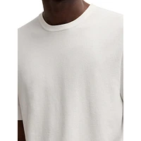 Short-Sleeve Crewneck Sweater