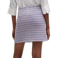 Rasminia Patterned Tweed Mini Skirt