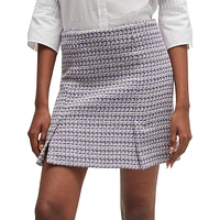 Rasminia Patterned Tweed Mini Skirt