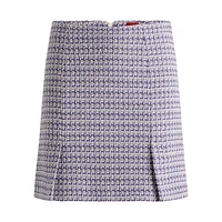 Rasminia Patterned Tweed Mini Skirt