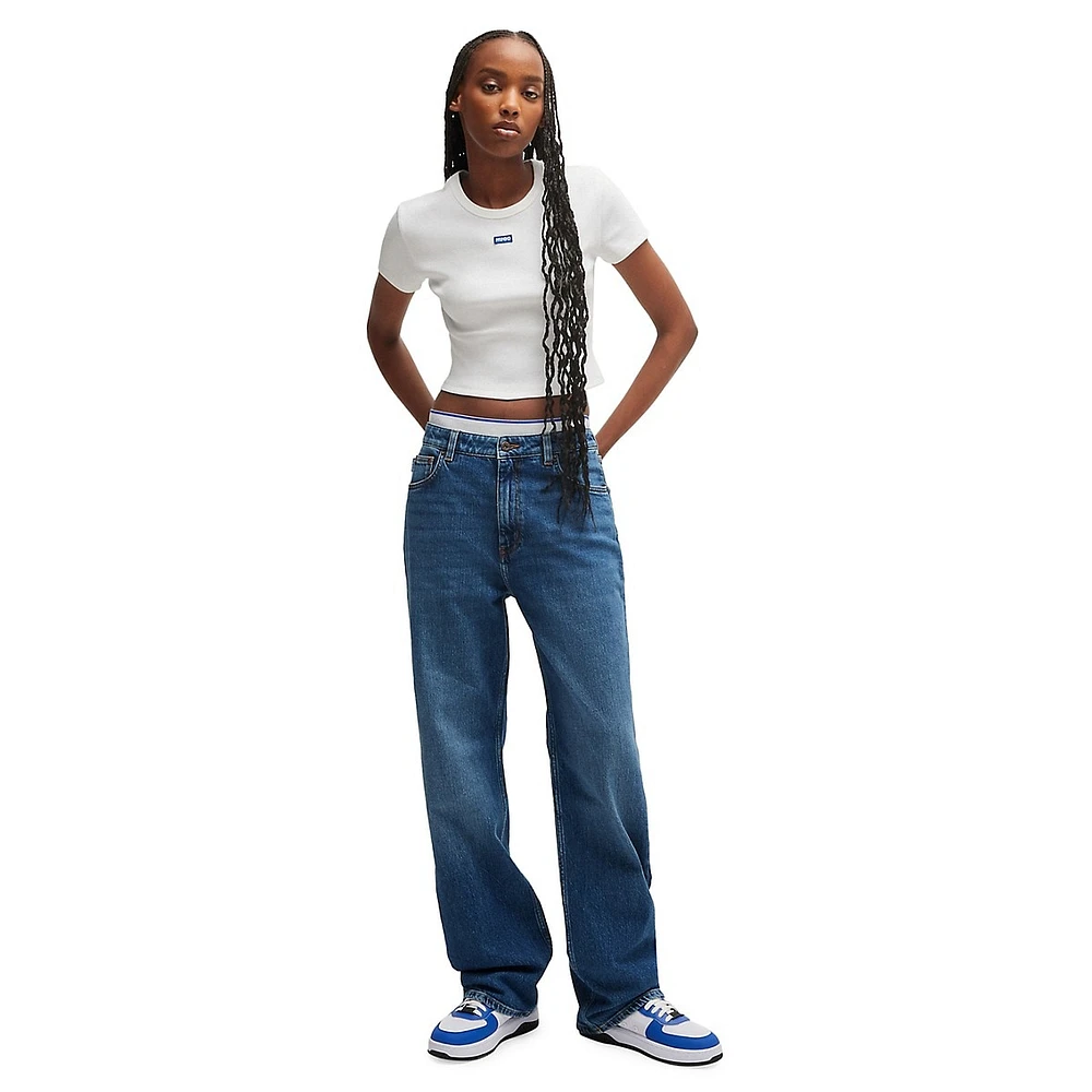 ElyahB Long-Length Straight-Fit Jeans