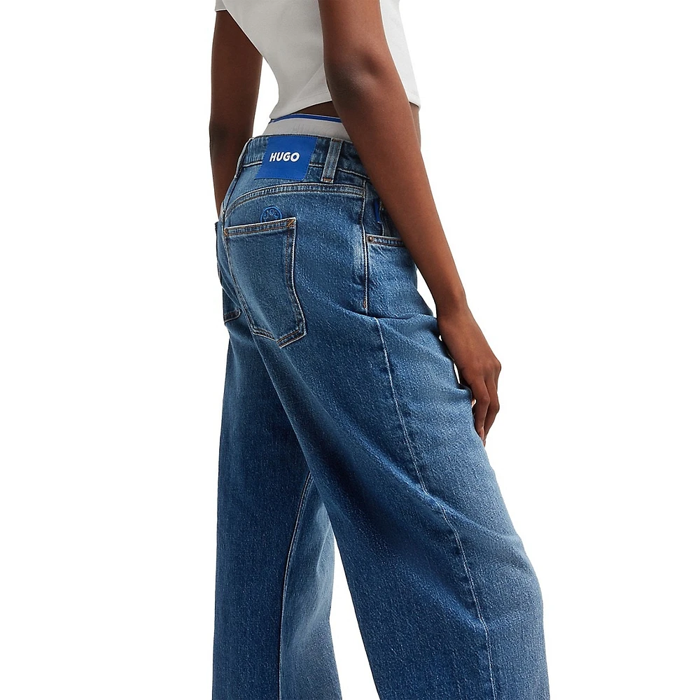 ElyahB Long-Length Straight-Fit Jeans