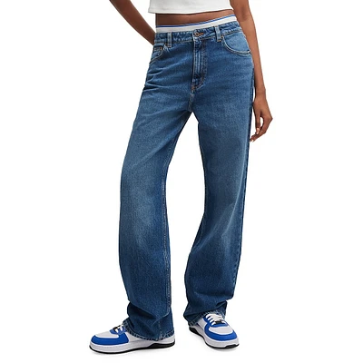 ElyahB Long-Length Straight-Fit Jeans