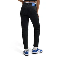 Mom-Fit Rinse-Wash Jeans