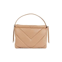 Katlin Chevron-Quilted Faux Leather Shoulder Bag