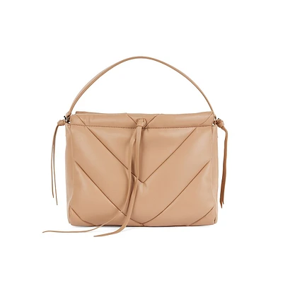 Katlin Chevron-Quilted Faux Leather Shoulder Bag