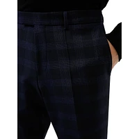Heiron Extra-Slim Check Performance Trousers