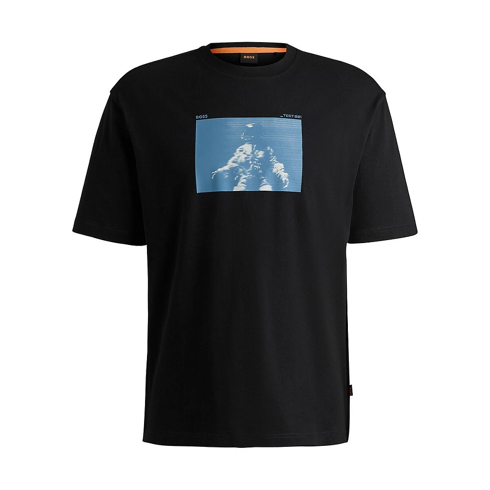 Relaxed-Fit Astronaut Graphic T-Shirt