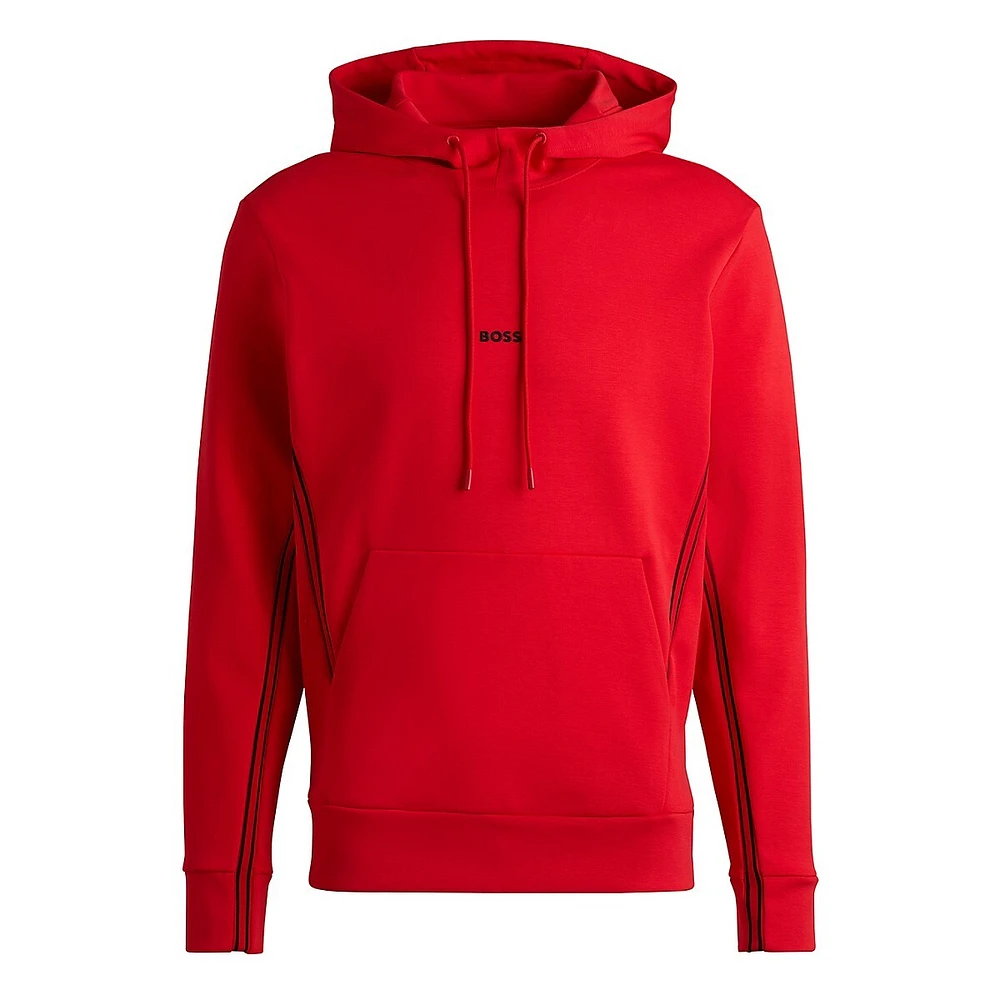 Cotton-Blend Hoodie With Logo Detail