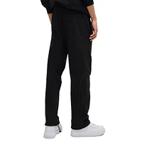 Cotton-Terry Tracksuit Pants With Decorative Reflective Trims