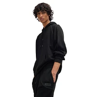 Cotton-Terry Tracksuit Pants With Decorative Reflective Trims