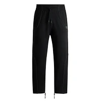 Cotton-Terry Tracksuit Pants With Decorative Reflective Trims