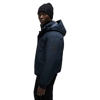 Water-Repellent Jacket With Polar-Fleece Collar Lining