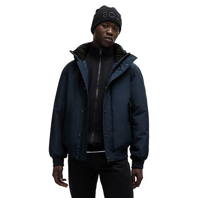 Water-Repellent Jacket With Polar-Fleece Collar Lining