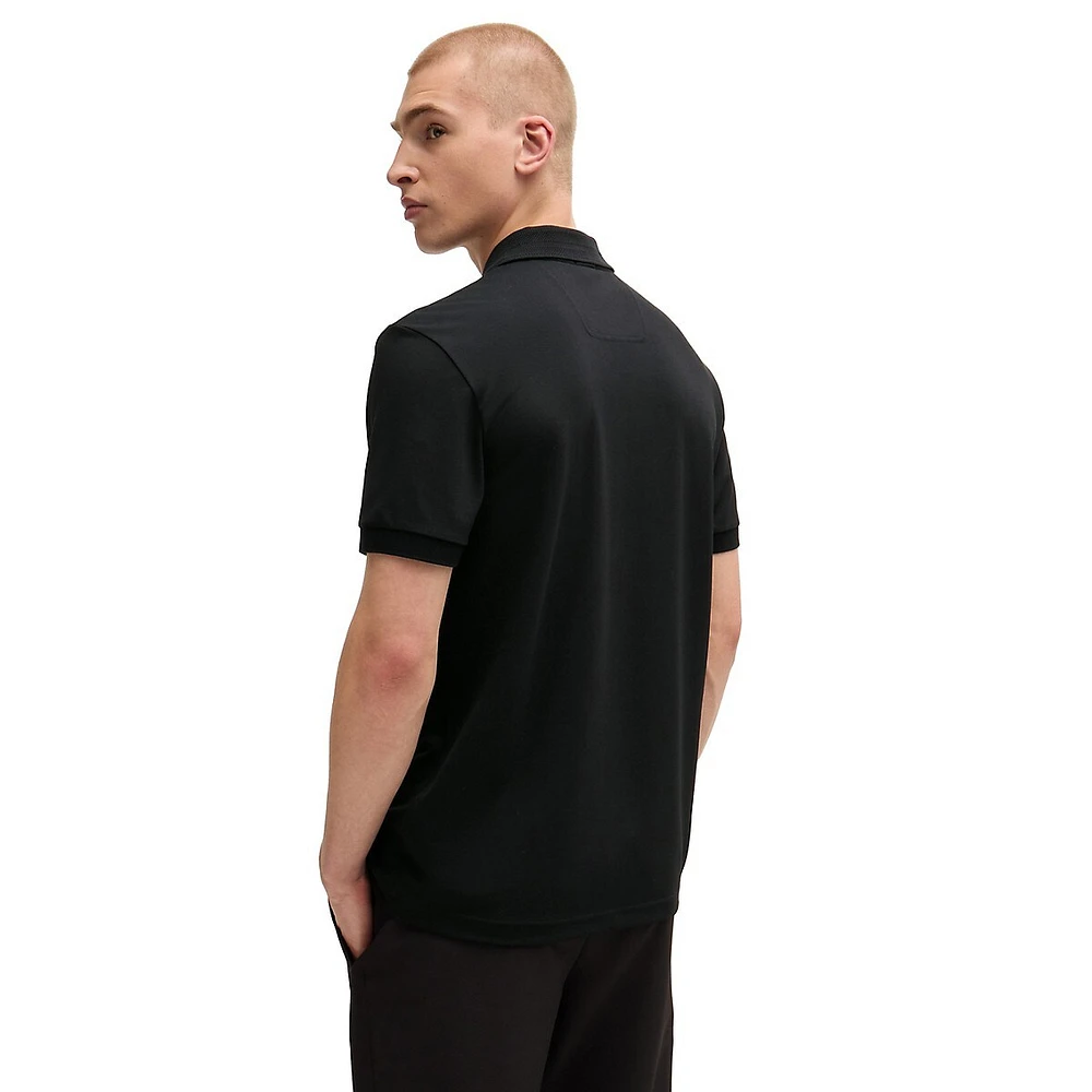 Regular-Fit UV Protection Logo Polo Shirt