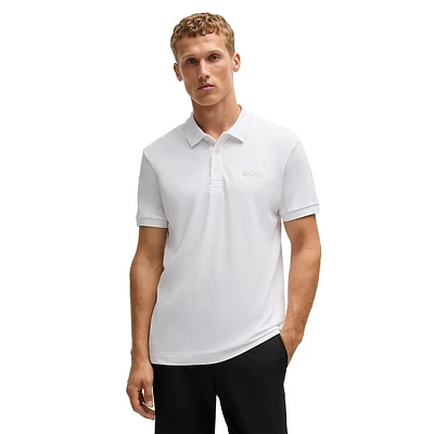 Regular-Fit UV Protection Logo Polo Shirt