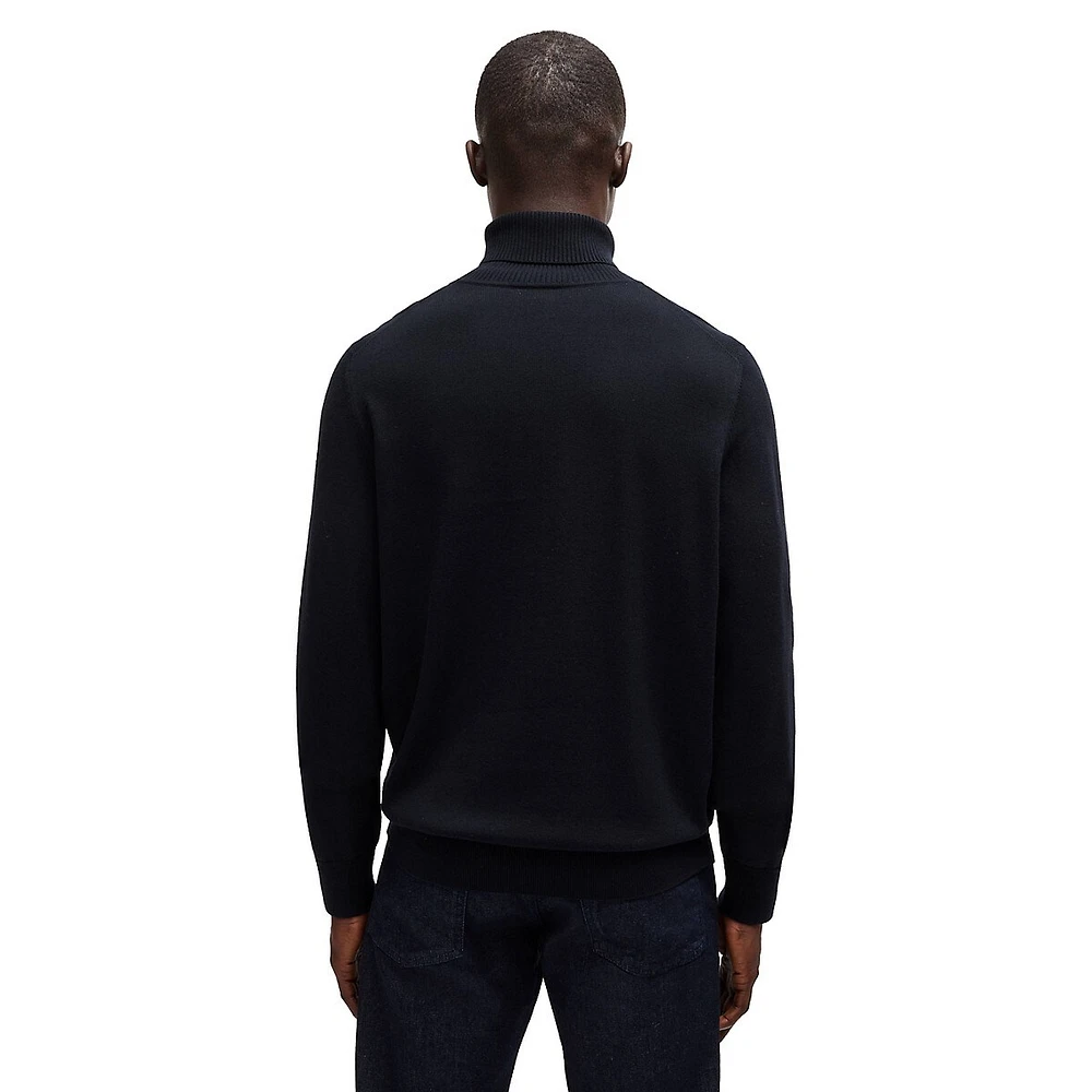 Cotton-Cashmere Turtleneck Sweater