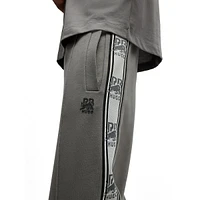 Cotton-Terry Tracksuit Bottoms With Logo Tape